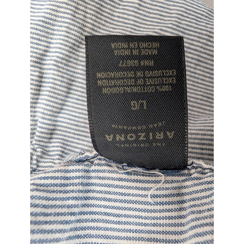 Arizona Jeans Western Cowboy Pearl Snap Shirt Men's Size L Four Wheel Copm Utah - Picture 10 of 11